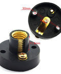 10 Pack Mini Screw Bulbs 6.3V Plus 5 E10 Mini Bulb Holders Black Plastic Brass Sockets Dope DIY Lighting Kit For Student Experiments