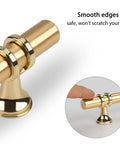 Gold Cabinet Handles 10 Pack Brushed Brass Pulls For Kitchen Cabinets And Dresser Drawers Champagne Gold Pull Hardware With 3 Inch Center To Center And Easy Installation Using Standard Or Breakaway Screws