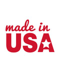 "Made in USA" text logo indicating product origin