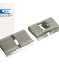 66 Block Bridging Clips, 100 Pack Tin Plated Phosphor Bronze, U Shaped for electrical interconnection, shown side view