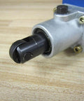 R900415572 Directional Hydraulic Valve 4WMU6E5O with limit switch roller, three-sixteenth inch wide, industrial hydraulics part close-up