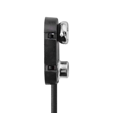 Side view of 9V Battery Snap On Clip Connector Kit With Hard Shell And Insulated Wires, 3 Piece Set, UL Listed, RoHS Compliant