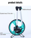 Heavy Duty Large Road Construction Measuring Wheel With Mechanical Counter And Telescopic Handle Built Tough For Surveyors And Contractors To Knock Out Yard Measurements Hassle Free Easy Roll Design, foldable with ABS frame and PU tire.