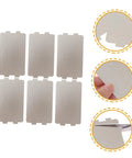 Six Piece Microwave Mica Sheet Covers For Heat Shield And Insulation, Easy To Cut And Install, image showing set of mica sheets and cutting close-ups