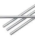 4 Pack 8mm x 200mm Linear Motion Shaft Rods For 3D Printers And CNC Machines, carbon steel guide rods in a stack