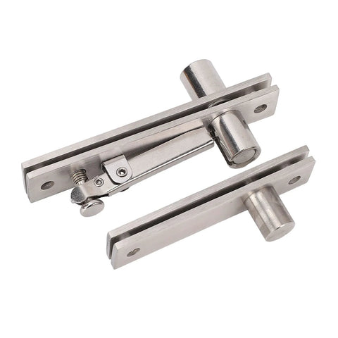 Heavy Duty Stainless Steel Pivot Hinge With 360 Degree Rotation For Wood Or Aluminum Frames And Concealed Doors Supports Up To 300 Lbs