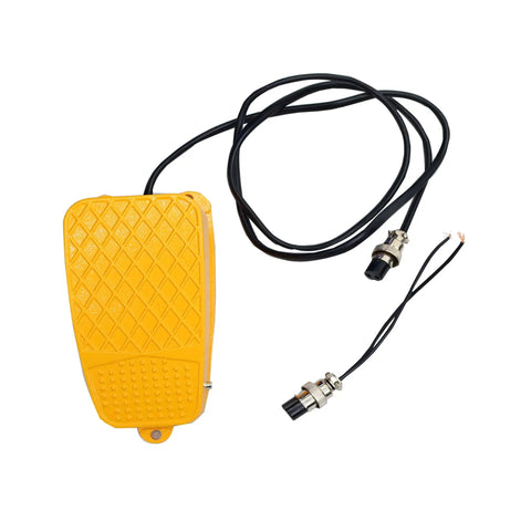 Beefy 110V Welding Tank Turning Rolls Linkage Roller With Rotary Positioner, Adjustable 0.8 To 32 Inch Diameter, 2200 Lb Capacity, PU Rollers For Welding Setup And Equipment Support. Yellow foot pedal with cable and connectors
