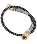 Bad Ass High Pressure Stainless Steel Air Hose Line M10x1 Male To Male With Awesome Coiled Spring Design For Tough Jobs Like Tank Inflation Rated Crazy Good At 4500 Psi Reliable Leak Proof Performance For Any Job Site, 50cm coil