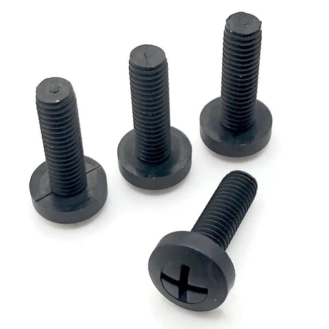 M6 Nylon License Plate Screws Set Of Four Black Plastic Bolts 20mm Long For Thick Frames Built To Last Compatible With Toyota Lexus Honda Kia And Other Imports No More Stuck Screws