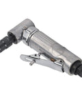 Rock Solid All Copper Pneumatic Die Grinder Featuring Ninety Degree Angled Shaft At Two Thousand RPM Speed with chrome finish.