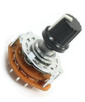 Four Position Rotary Switch Selector 3 Pole 4 Throw 2 Deck 15 Pin Dial Knob DC For AC Appliances And Industrial Use Built To Last 6mm Shaft Black Knob