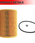 Oil Filter With Drain Gasket That Fits Mercedes Benz Freightliner Jeep Dodge Vehicles Including E350 GL350 ML350 R320 R350 S350