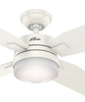Mercado 50 Inch Ceiling Fan With LED Light Kit In Fresh White, showcasing a modern contemporary look and clean design.