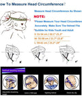 Guide on measuring head circumference for Lightweight Multi Sport Helmet With Hard Abs Shell And Shock Absorbing Foam.