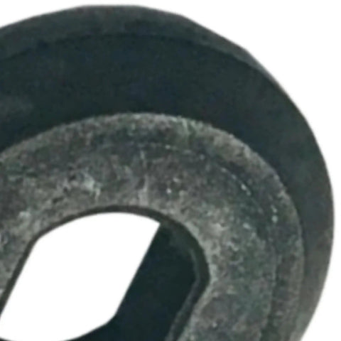 Flange Blade Bolt Kit Black Replacement Parts Metal For Tough As Nails Blade Attachment, Heavy Duty Fasteners To Secure Flanges, Model 14-46-2075, Compatible With Broad Range Of Flange And Blade Setups close-up black metal washer
