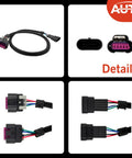 Five Wire Mass Air Flow MAF Harness Extension Sensor Connector Fits LS1 LS2 Corvette And 4.8L 5.3L 6.0L V8 Engines PT1274 Part Number For Easy DIY Friendly Plug And Play Installation, showing connector details and wiring