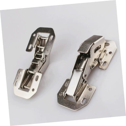 Soft Close Concealed Cabinet Hinges 4 Pack Stainless Steel Wardrobe Door Hinges For Kitchen And Closet Cabinets With Damping Mechanism No Squeak Durable Easy Install Rust Resistant