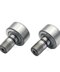 Pro Grade Miniature Double Sided Sealed Bearings for Linear Roller and Needle Roller Systems, visible on a white background.