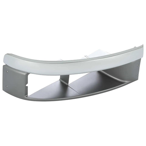 Right Headlight Bezel Replacement for 2004-2009 GMC Topkick C4500 C5500 and Chevy Kodiak C4500 C5500 Passenger Side Silvery Black