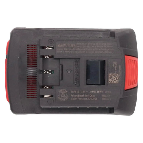 Pro Grade 18V Brushless 18 Gauge Cordless Brad Nailer Kit With 2.0 Ah Battery Charger showing 2.0Ah battery details.