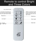 Remote for Pendant Lights For Kitchen Island With Remote Control, Dimmable And Color Temperature Adjustable From Warm White To Cool Daylight