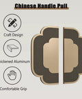 Built To Last Double Sided Push Pull Door Handles Set For Wood And Glass Doors with ergonomic grip, anti loosening hardware