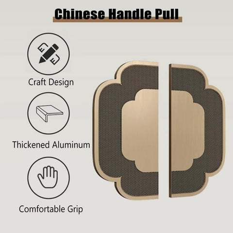 Built To Last Double Sided Push Pull Door Handles Set For Wood And Glass Doors with ergonomic grip, anti loosening hardware