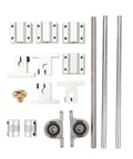 Get Serious Motion Precision With This Awesome T8X8 Lead Screw Shaft Kit Paired With Sleek SC8UU Sliding Bearing Blocks For Rock Solid Linear Guidance In 3D Printers And CNC Machines Without Any Jitter Backlash Or Wobble Ever. T8 lead screw kit with SC8UU blocks, rods, couplers