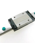 SRS15 Linear Guide Block and Rail Kit for CNC Machines, 3D Printers, and Motion Control Systems, top view of stainless steel block.