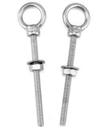 Stainless Steel Eye Bolts Heavy Duty 25 Pack 1/4 By 3 Inch Marine Grade Threaded Eyebolts With Nuts And Washers for lifting, rigging