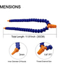 Quarter Inch PT Male Thread Y Shape Coolant Hose With Dual 3Mm Round Nozzles Eleven Point Eight Inch Flexible Plastic Pipe