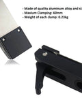 Rock Solid 3/4 Inch MFT Bench Holdfast Woodworking Clamp, aluminum alloy with stainless steel, 60mm clamping max