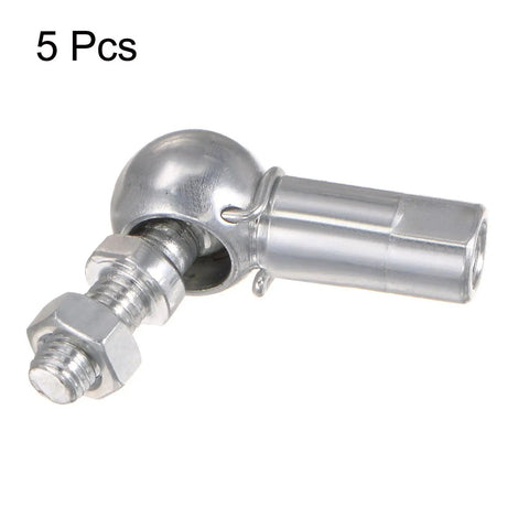 Top Shelf Cs8 Angle Ball Joint With M5x0.8 Right Hand Thread Ball Socket End Fitting 5 Piece Kit shown close-up.