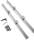 500mm SBR12 Linear Rail Kit with 2 rails and 4 SBR12UU blocks, including screws and tools, for DIY CNC routers lathes and mills