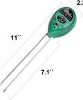 Three In One Soil Test Kit With Moisture Sunlight And PH Meter for indoor and outdoor gardens with 18cm probes.