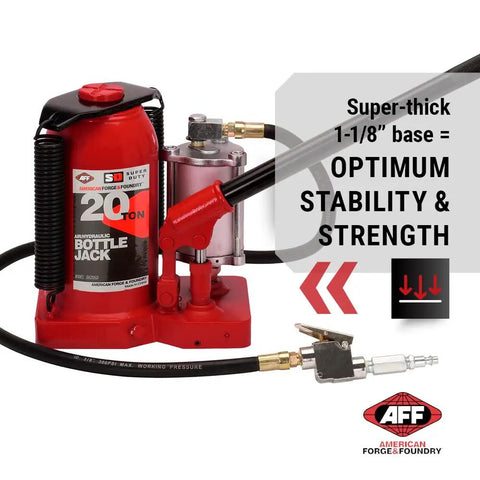 Straight Up Heavy Duty Rig Ready Workhorse 20 Ton Air Assist Hydraulic Bottle Jack With Standard Profile For Fast Fleet And Agricultural Lifting Tasks Built Different To Handle The Heaviest Loads Like A Pro