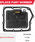 62TE Automatic Transmission Filter With Gasket Kit Replaces 68018555AA FT1240 58128 for transmission maintenance