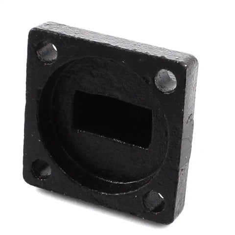 Metal Pneumatic Cylinder Rod Pivot Clevis Mounting Bracket Gear With 4 Bolt Holes And Foot Flange Mounting Kit For SC CA Air Cylinders 50x50mm Base Heavy Duty Industrial Grade Mounting Hardware, black metal 4-bolt bracket
