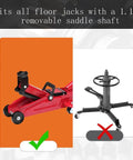 Transmission Jack Adapter For Hydraulic Floor Jacks Converts To 1100Lb Transmission Jack With 1.17 Inch Removable Saddle