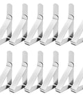 12 Pack Tablecloth Clips Stainless Steel Heavy Duty Clamps For Tables Fits Up To 1.7 Inch Thick Tables Value Pack Great for Events