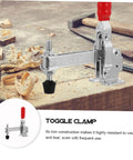 Two Pack Welding Toggle Clamps Set For Woodworking And Welding Jigs Quick Fixed Iron Clamps With Ergonomic Handles