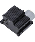 Heavy Duty Upgraded 260 Transmission Gearbox For Wpl B14 B24 C64-1 D64 Rc Trucks, black plastic with power motor for RC use.
