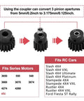 Upgrade Kit For 1/10 Slash 4X4 Slipper Clutch Stampede 4X4 Rustler 4X4 54T Spur Gear 32P Pinions 15T 17T 19T Gear Sets Replacement 6878