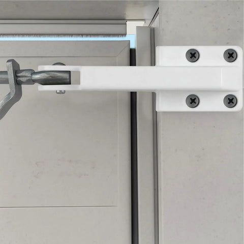 Door Closer Bracket Kit For Screen Doors, 2 Piece Post Jamb Hardware Replacement Parts, No Fuss Easy Install Repair Kit For Front Or Back Doors, Durable Door Closure Bracket Set