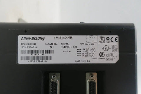 ControlLogix Rack Chassis 1756 A17 1756 PSCA2 Ser B Rev K01 For Industrial PLC System 19 Inch Backplane Frame Durable 1756 Module Carrier Ready For Heavy Duty Automation, Allen-Bradley label
