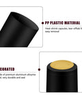 Image showing 200 Piece Black Heat Shrink Wine Bottle Caps With Tear Tab 30Mm By 60Mm Pvc Shrink Sleeve Seals for easy removal.