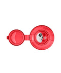 Open canister lid of red No-Rinse Sanitizing Wipes For Food Contact Surfaces, No Mess Multisurface Cleaner For Kitchens And Restaurants