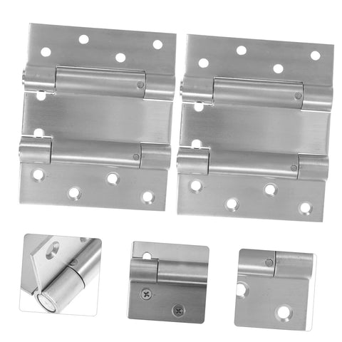 NUOBESTY 1 pair stainless steel self-closing door hinges for backyard gates and garage doors