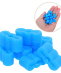 20 Pcs Rubber Drawer Track Stops With Silent Glide For Easy DIY Installation Blue Drawer End Stoppers In Hand