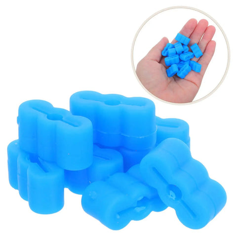 Drawer Stopper Bumpers For Furniture Rubber End Stoppers For Drawer Slides Silent Glide Operation Easy DIY Install 20 Pack Blue